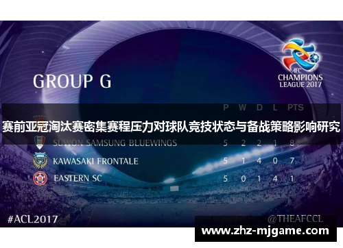 赛前亚冠淘汰赛密集赛程压力对球队竞技状态与备战策略影响研究 赛前亚冠淘汰赛密集赛程压力对球队竞技状态与备战策略影响研究